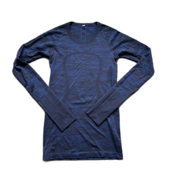 lululemon athletica Tops - LULULEMON SWIFTLY TECH LONG SLEEVE SHIRT BLUE SZ 4